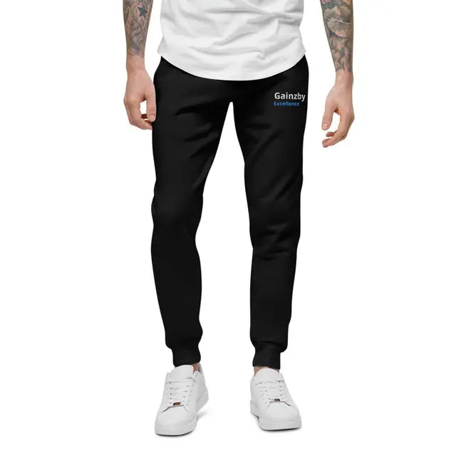 Gainzby Trackpants - Black/Blue